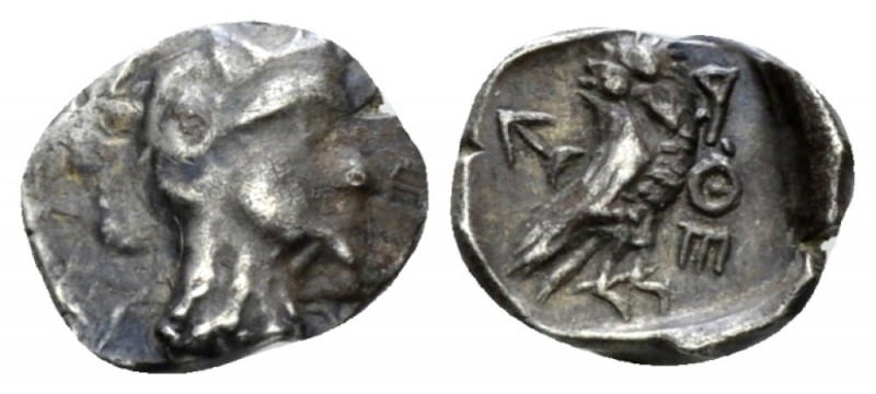 Attica, Athens Obol contemporary Eastern imitation circa 454-404 BC,, AR 9mm., 0...