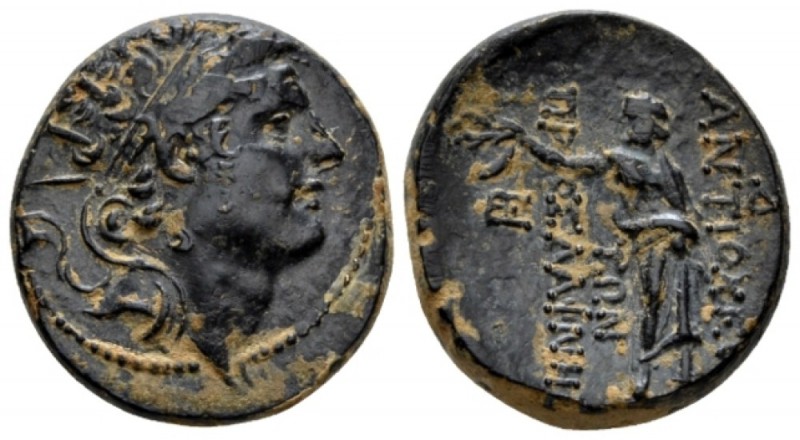 The Seleucid Kings, Antiochus IV, 175-164. Antiochia Bronze circa 169-168, Æ 20m...