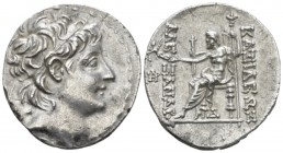 The Seleucid Kings, Alexander II Zabinas, 128-122 BC Antioch on the Orontes Tetradrachm circa 128-122, AR 28mm., 16.30g. Diademed head r. Rev. Zeus se...