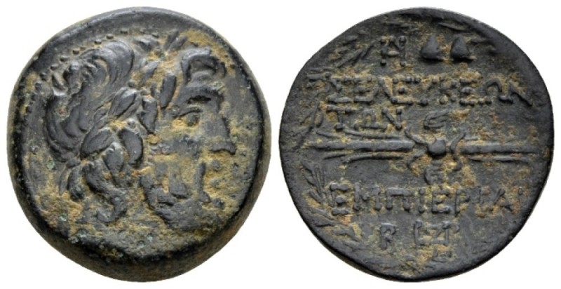 Seleucis ad Pieria, Seleucia Bronze II cent. BC, Æ 20mm., 9.00g. Laureate head o...