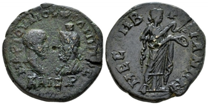 Thrace, Mesembria Philip II Caesar, 244-247. Bronze circa 244-247, Æ 25.7mm., 11...