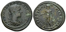 Moesia, Marcianopolis Severus Alexander, 222-235 Bronze circa 222-235, Æ 26.1mm., 9.57g. Laureate and draped bust r. Rev. Bonus Eventus standing l., h...