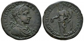 Moesia, Marcianopolis Severus Alexander, 222-235 Bronze circa 222-235, Æ 25.2mm., 10.79g. Laureate, draped, and cuirassed bust r. Rev. Homonoia standi...