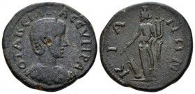 Bithynia, Cius Otacilia Severa, wife of Philip I Bronze circa 244-249, Æ 27mm., 10.36g. Diademed and draped bust r. Rev. KIA-NΩN Tyche standing facing...