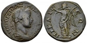 Bithynia, Nicaea Severus Alexander, 222-235 Bronze circa 222-235, Æ 25mm., 7.78g. Laureate, draped and cuirassed bust r. Rev. Nike standing l., holdin...