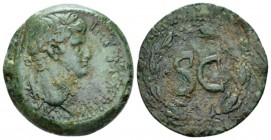 Seleucis ad Pieria, Antioch Otho, 15 January – mid April 69 Bronze circa 69, Æ 23.7mm., 7.46g. Laureate head r. Rev. SC within laurel wreath. McAlee 3...