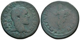Seleucis ad Pieria, Laodicea ad Mare Macrinus, 217-218 Bronze circa 217-218, Æ 29.4mm., 17.46g. Laureate head r. Rev. COL LAVDICIAE MHTR IIII PROY Mar...
