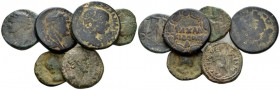 Judaea, Uncertain Lot of 6 Bronzes I-II cent., Æ 25mm., 54.99g. Lot of 6 Bronzes.

About Very Fine.