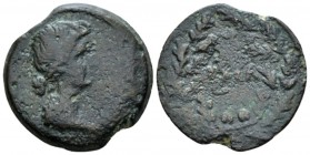Egypt, Alexandria In the name of Livia, wife of Augustus Diobol circa 11-12 (year 41), Æ 24.4mm., 8.06g. Draped bust r. Rev. LMA within laurel wreath....