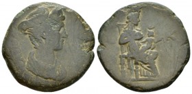 Egypt, Alexandria Sabina, wife of Hadrian Diobol circa 135-136 (year 20), Æ 27mm., 9.72g. СΑΒΙΝΑ СƐΒΑСΤΗ Draped bust r., crowned with poppy head. Rev....