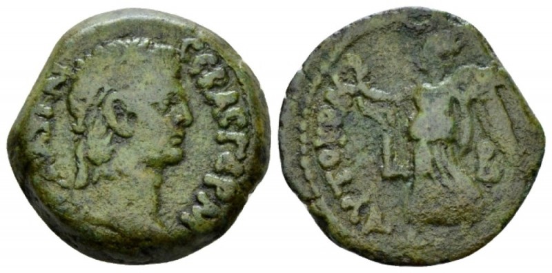 Egypt, Alexandria. Dattari. Claudius, 41-54 Obol circa 41-42 (year), Æ 20mm., 4....