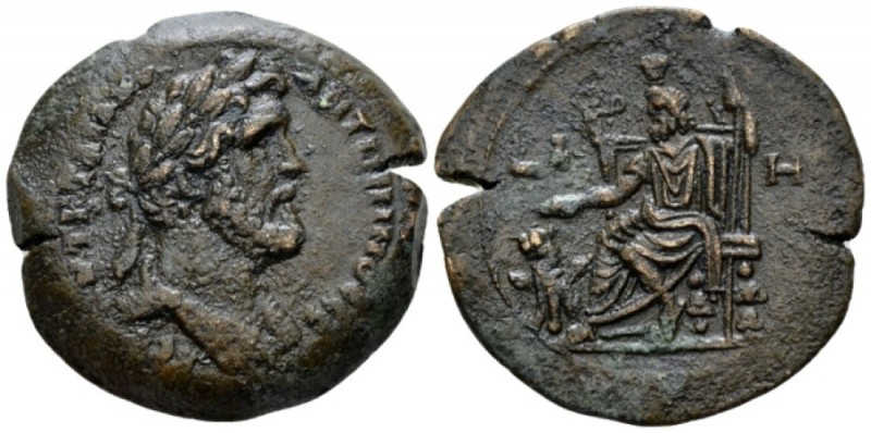 Egypt, Alexandria. Dattari. Antoninus Pius, 138-161 Drachm circa 154-155 (year 1...