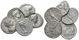 Trajan, 98-117 Lot of 5 denari I-II cent, AR 20mm., 13.98g. Lot of 5 denari.

Very Fine.