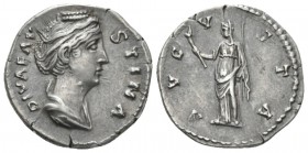 Faustina senior, wife of Antoninus Pius Denarius after 141, AR 18mm., 3.13g. DIVA FAVSTINA Draped r. Rev. AVGVSTA Ceres, veiled, standing facing, head...