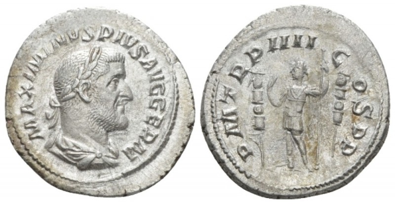 Maximinus I, 235-238 Denarius circa 238, AR 20mm., 2.81g. Laureate, draped and c...