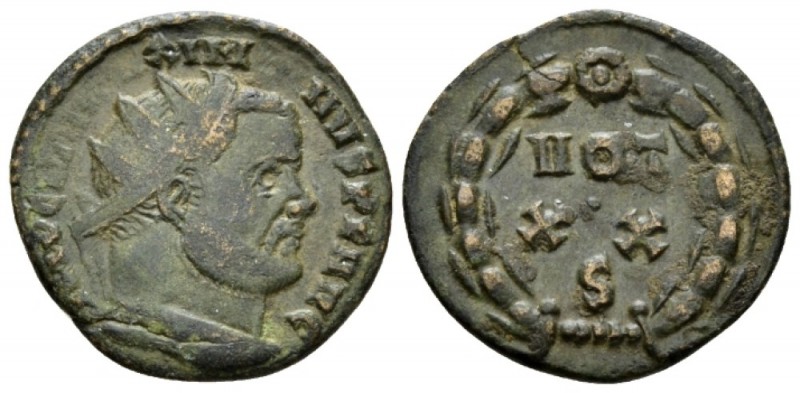 Maximianus Herculius, first reign 286-305 Antonianus Ticinum circa 299, Æ 20mm.,...