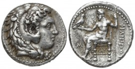 Kingdom of Macedon, Philip III Arridaeus, 323-317 Babylon Tetradrachm circa 323-317, AR 26mm., 17.05g. Head of Heracles r., wearing lion's skin. Rev. ...
