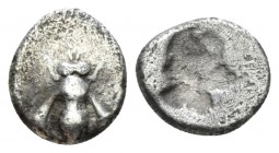 Ionia, Ephesus Obol ( Milesian standard) circa 550-500, AR 7mm., 0.49g. Bee. Rev. Incuse square. Karwiese Series V (unlisted denomination). SNG Kayhan...