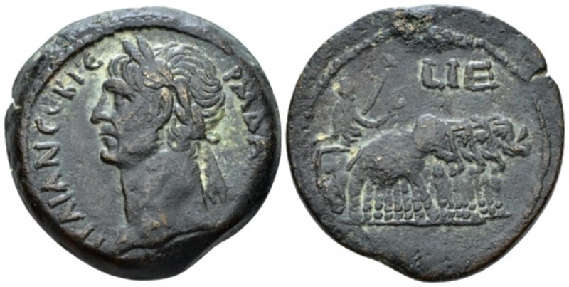 Egypt, Alexandria Trajan, 98-117 Drachm circa 111-112 (year 15), Æ 33mm., 24.14g...