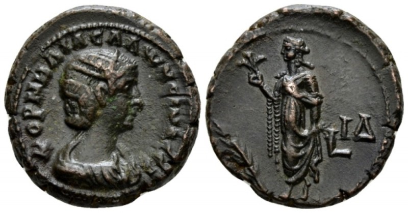 Egypt, Alexandria Salonina, wife of Gallienus Tetradrachm circa 266-267 (year 14...