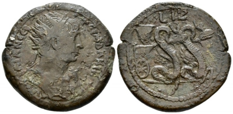 Egypt, Alexandria. Dattari. Trajan, 98-117 Drachm circa 113-114 (year 17), Æ 34....