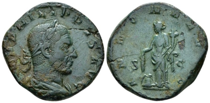 Philip I, 244-249 Sestertius circa 244-249, Æ 27mm., 14.75g. Laureate, draped an...