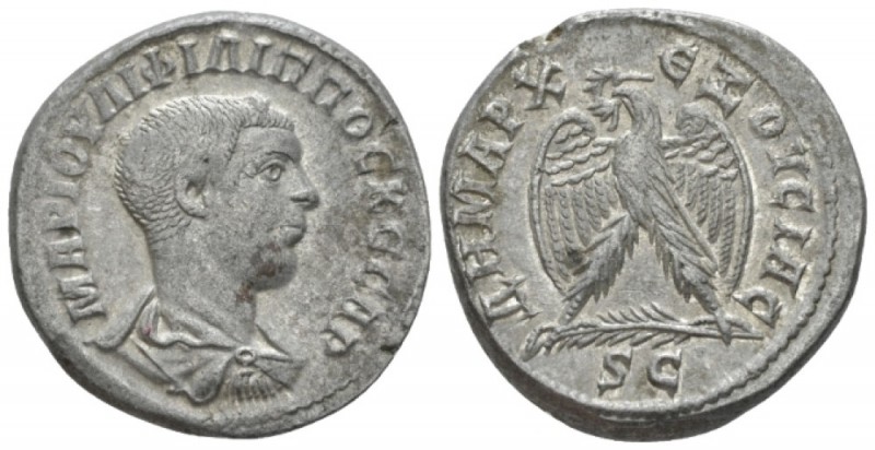 Philip II, 247-249 Tetradrachm Antioch (Seleucis and Pieria) circa 244, AR 27mm....