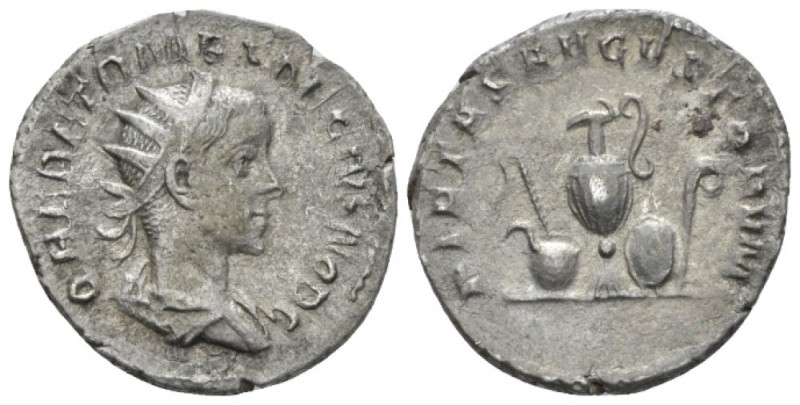 Herennius Etruscus caesar, 250 – 251. Antoninianus circa 250-251, AR 1mm., 3.38g...