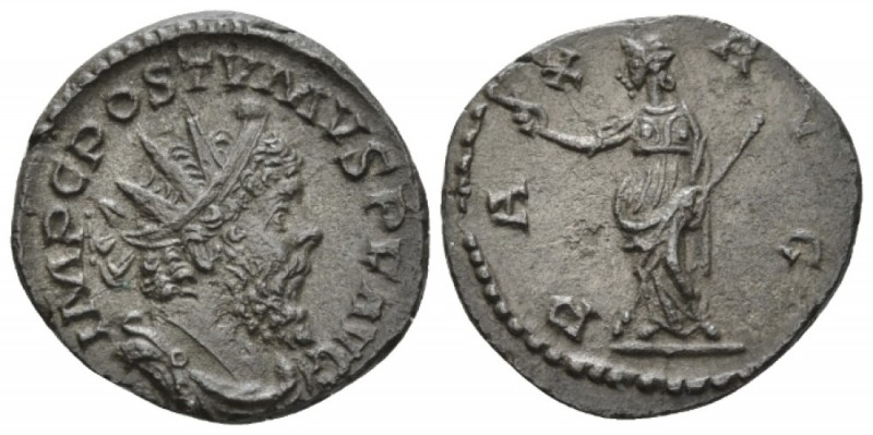 Postumus, 259-268 Antoninianus Colonia circa 259-268, AR 18mm., 3.70g. Radiate, ...