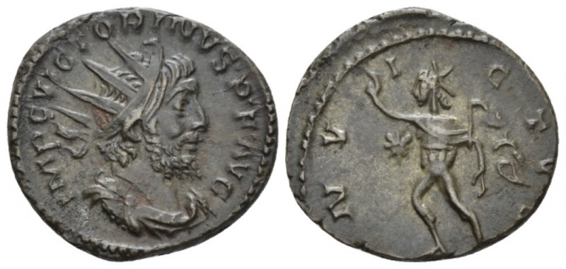 Victorinus, 268-270 Antoninianus Colonia circa 268-270, billon 18mm., 2.99g. Rad...