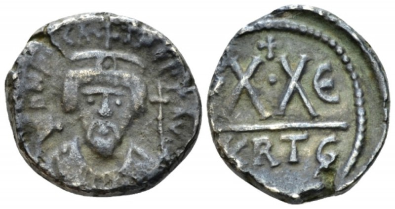 Phocas. 602-610. Half Follis – 20 Nummi Carthage circa 606-607, Æ 20mm., 7.15g. ...