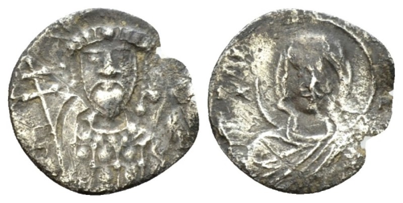 Romanus IV, 1068-1071. 1/3 Miliaresion circa 1068-1071, AR 13mm., 0.46g. Facing ...