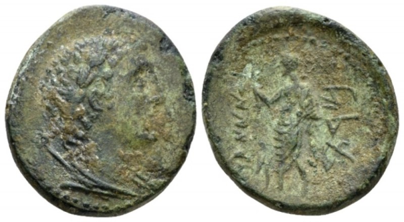 Phoenicia, Marathus Bronze circa 199-167, Æ 21mm., 6.19g. Laureate bust of Ptole...