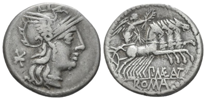 P. Maenius M. f. Antias or Antiaticus. Denarius circa 132, AR 19.6mm., 3.87g. He...