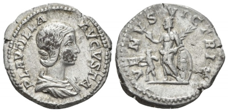 Plautilla, wife of Caracalla Denarius circa 202-205, AR 18mm., 3.29g. Draped bus...