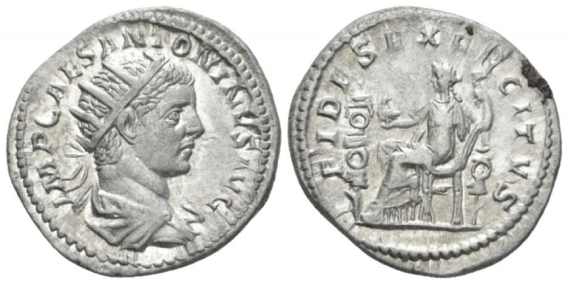 Elagabalus, 218-222 Antoninianus circa 218-219, AR 22.4mm., 5.12g. IMP CAES M AV...