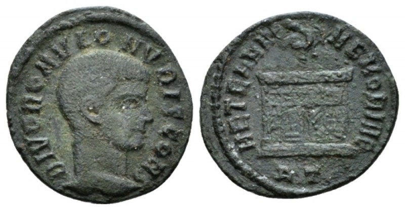 Romolus, son of Maxentius Æ3 circa 310, Æ 15mm., 1.44g. Bare head r. Rev. Domed ...