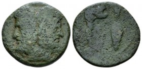 Sicily, Panormus Bronze circa 190, Æ 22mm., 5.86g. Laureate head of bearded Janus. Rev. Spearhead above jawbone. BAR Issue 43. Calciati 108. Good fine...