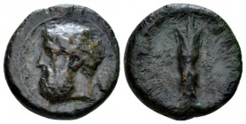 Sicily, Syracuse Bronze circa 344-317, Æ 16mm., 4.06g. Laureate head of Zeus l. Rev. Thunderbolt. SNG Cop. 730. Calciati 74.

Nice green patina, Ver...