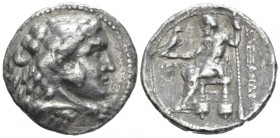 Kingdom of Macedon, Alexander III, 336 – 323 Tyre Tetradrachm circa 319-318, AR 28mm., 15.81g. Head of Herakles r., wearing lion skin headdress. Rev. ...