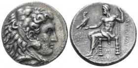 Kingdom of Macedon, Alexander III, 336 – 323 Babylon Tetradrachm circa 311-300, AR 26mm., 17.03g. Head of Herakles r., wearing lion skin headdress. Re...