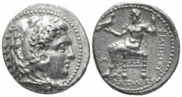 Kingdom of Macedon, Philip III Arridaeus, 323-317 Babylon Tetradrachm circa 323-317, AR 26mm., 16.82g. Head of Heracles r., wearing lion's skin headdr...
