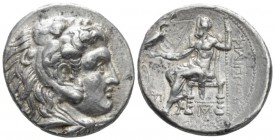 Kingdom of Macedon, Philip III Arridaeus, 323-317 Babylon Tetradrachm circa 323-317, AR 28mm., 17.14g. Head of Heracles r., wearing lion's skin headdr...