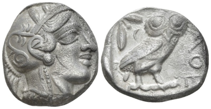 Attica, Athens Tetradrachm circa 365-359, AR 23mm., 16.58g. Head of Athena r., w...