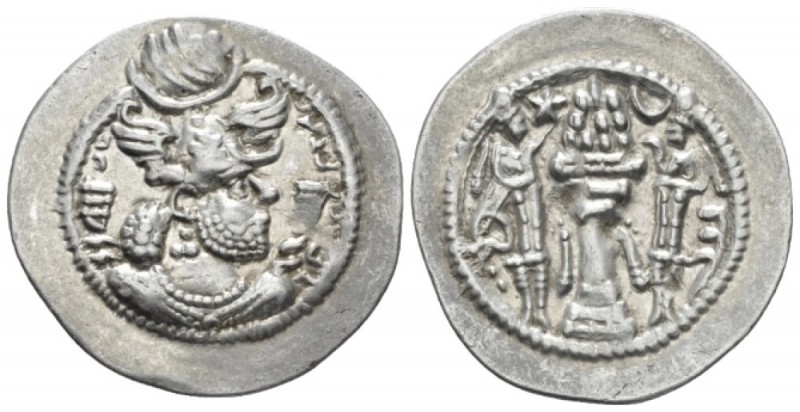 Parthia, Peroz, 457-484 Drachm circa 477-484, AR 27mm., 4.11g. Bust of Peroz r.,...