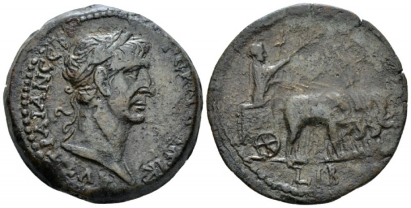 Egypt, Alexandria. Dattari. Trajan, 98-117 Drachm circa 108-109 (year 12), Æ 34m...