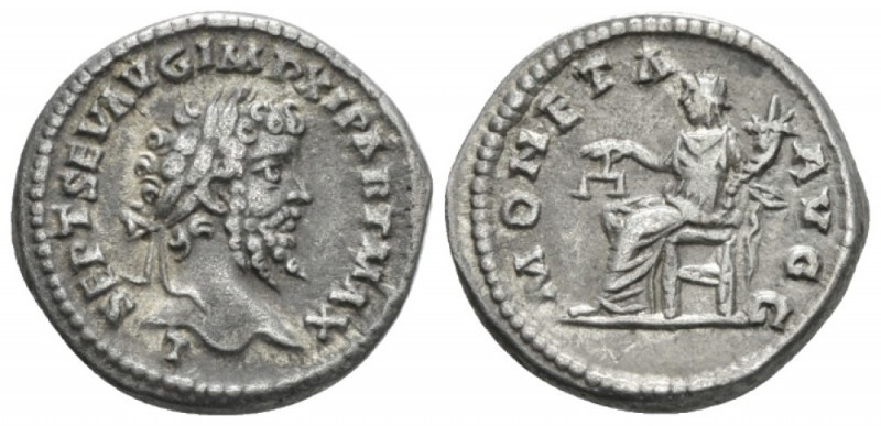 Septimius Severus, 193-211 Denarius Laodicea ad Mare circa 198-200, AR 18mm., 4....