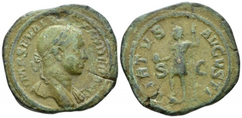 Severus Alexander, 222-235 Sestertius circa 222-231, Æ 33mm., 25.83g. Laureate b...