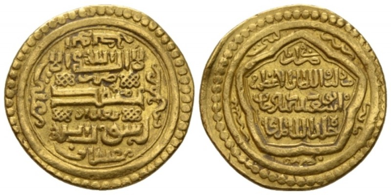 Islamic, Mongols. Ilkhanids. Abu Sa'id Bahadur. AH 716-736 / AD 1316-1335 Dinar ...