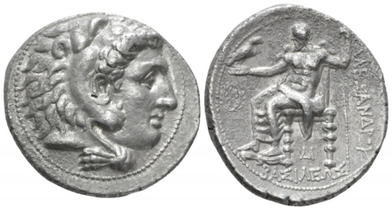 Kingdom of Macedon, Alexander III, 336 – 323 Side Tetradrachm circa 325-320, AR ...